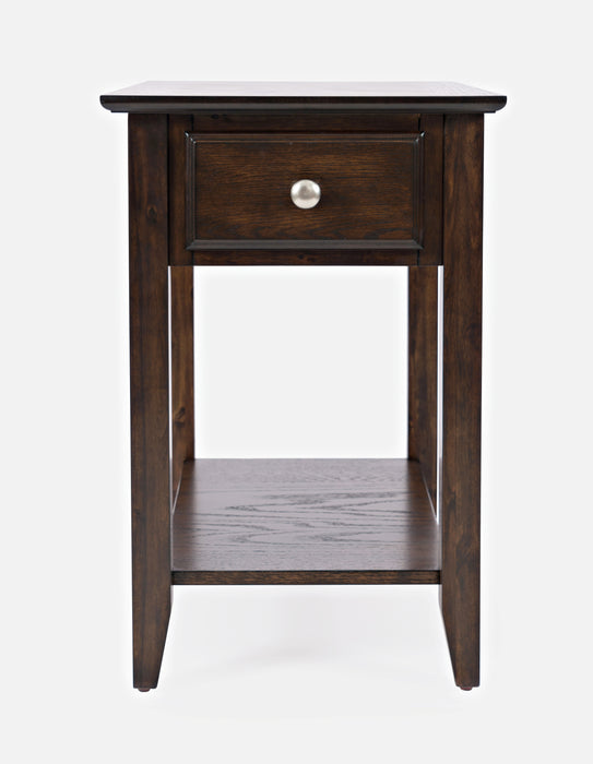 Espresso Chairside Table