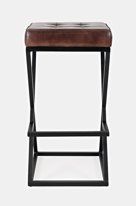 Brooks Leather Stool