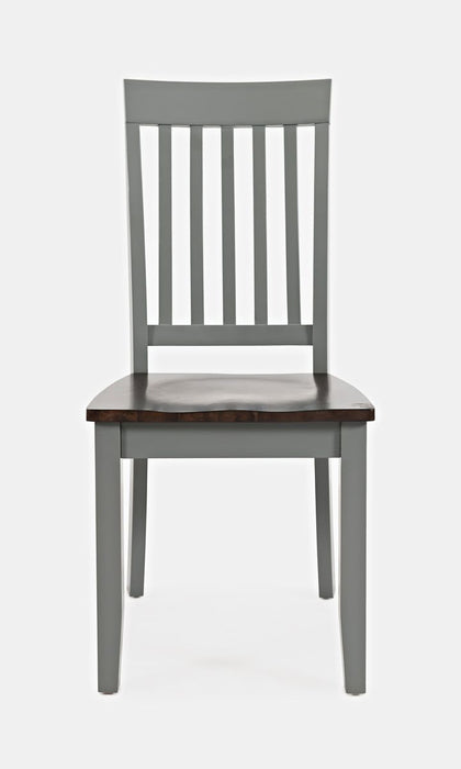Jofran Decatur Lane Farmhouse Acacia Dining Chair (Set of 2) in Grey image