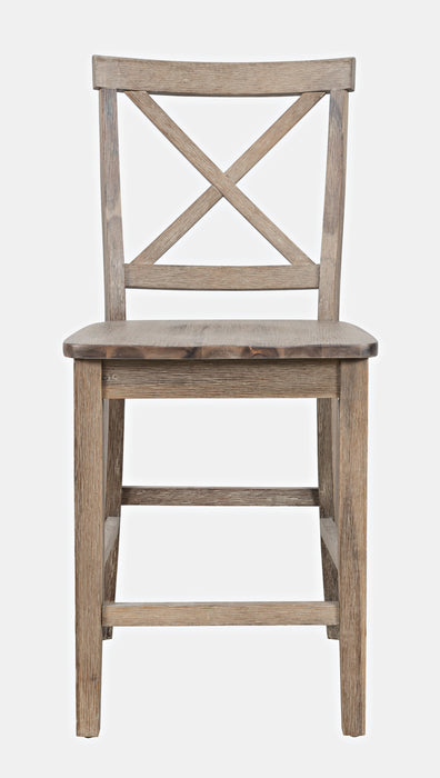 Eastern Tides X Back Counter Stool