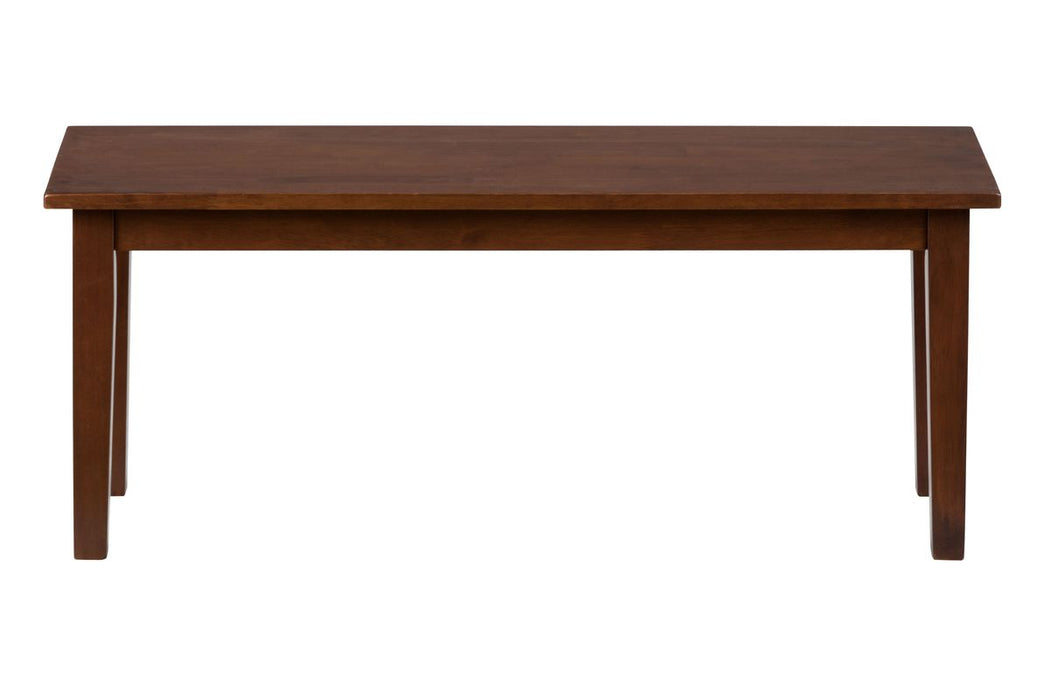 Jofran Simplicity Solid Wood 48" Classic Bench in Caramel image
