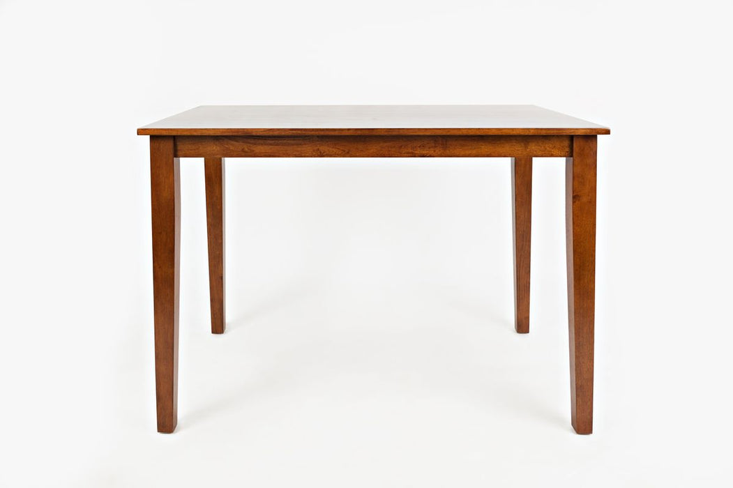 Jofran Simplicity Solid Wood Classic 54" Counter Height Dining Table in Caramel image