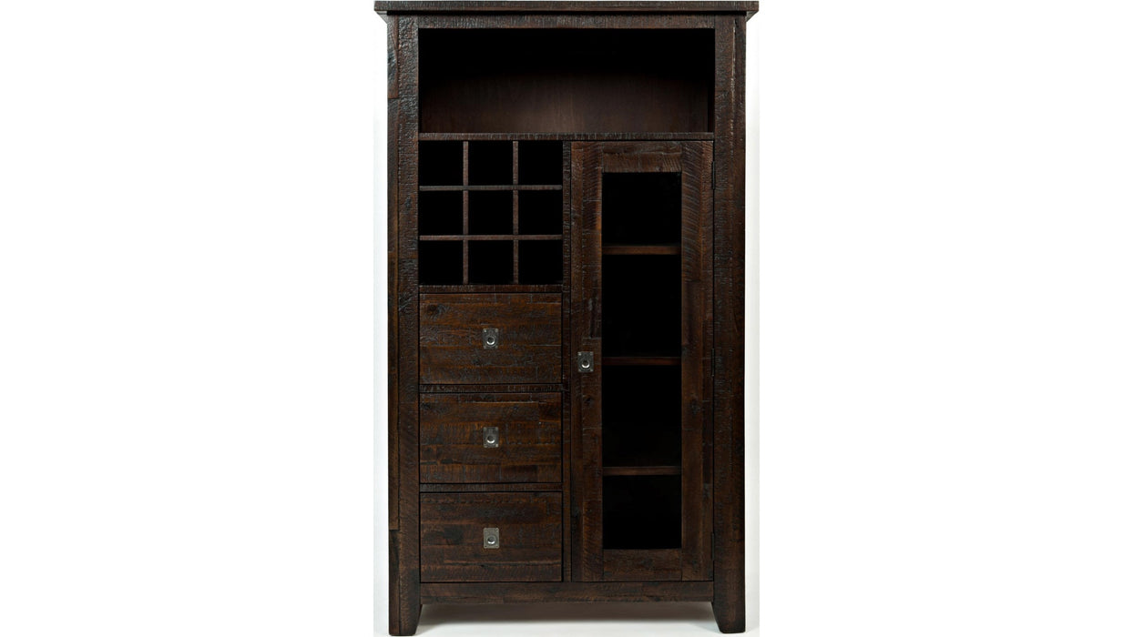 Jofran Kona Grove Wine Pantry in Chocolate - Holmwood's Furniture & Design Center (Somersworth, NH)