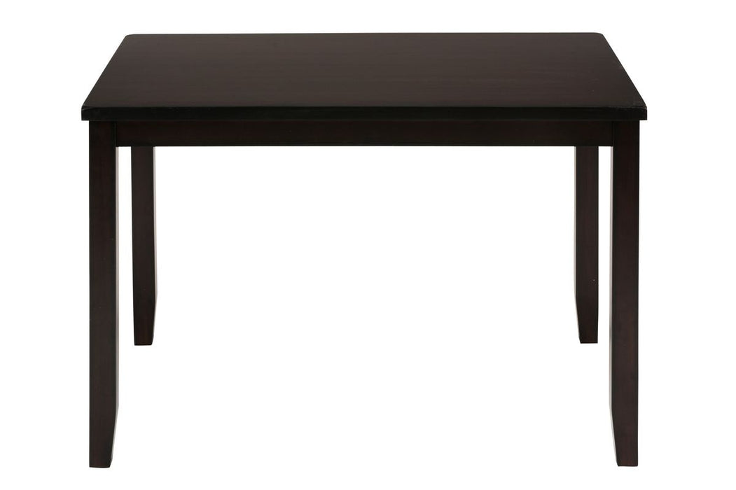 Jofran Dark Rustic Prairie 5-Pack- Table and 4 Faux Leather Chairs in Dark Brown image