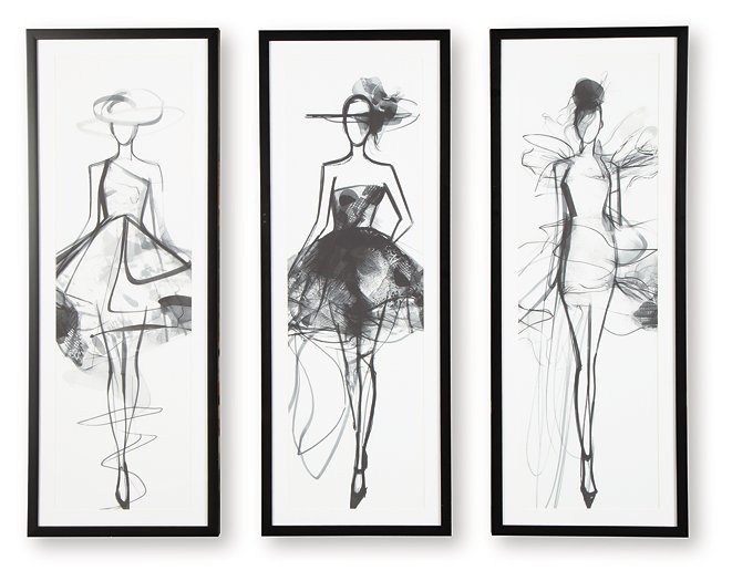 Mckerrick Wall Art Set (Set of 3) - Holmwood's Furniture & Design Center (Somersworth, NH)