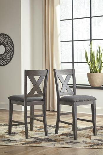 Caitbrook Counter Height Upholstered Bar Stool - Holmwood's Furniture & Design Center (Somersworth, NH)