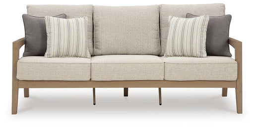 Hallow Creek Outdoor Sofa with Cushion - Holmwood's Furniture & Design Center (Somersworth, NH)