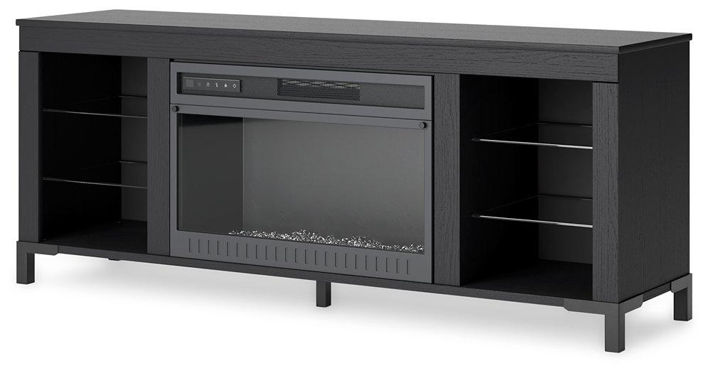 Cayberry 60" TV Stand with Electric Fireplace - Holmwood's Furniture & Design Center (Somersworth, NH)