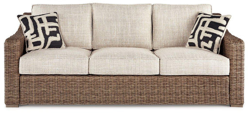 Beachcroft Outdoor Sofa with Cushion - Holmwood's Furniture & Design Center (Somersworth, NH)