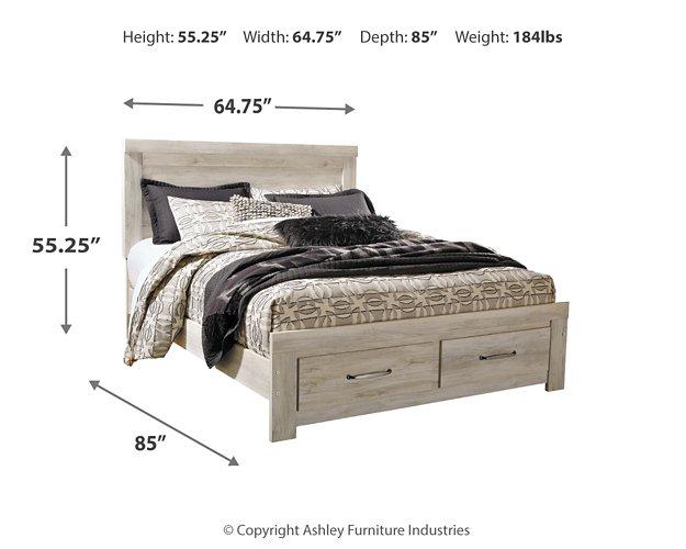 Bellaby Bed with 2 Storage Drawers - Holmwood's Furniture & Design Center (Somersworth, NH)