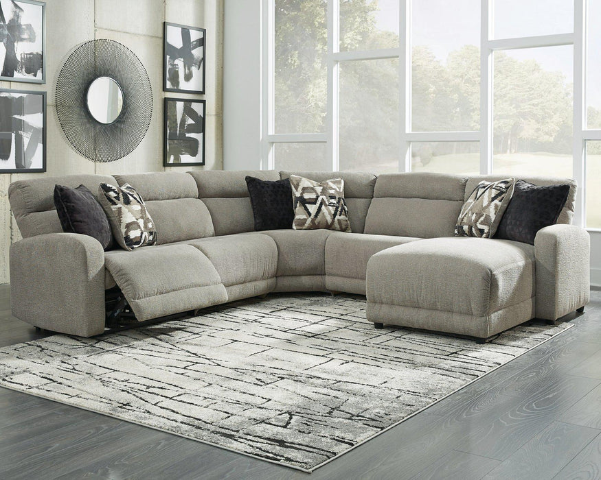 Colleyville Power Reclining Sectional with Chaise - Holmwood's Furniture & Design Center (Somersworth, NH)