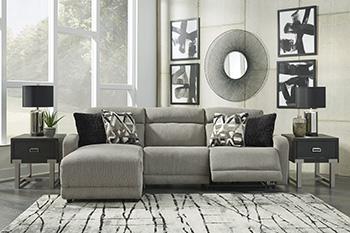 Colleyville Power Reclining Sectional with Chaise - Holmwood's Furniture & Design Center (Somersworth, NH)