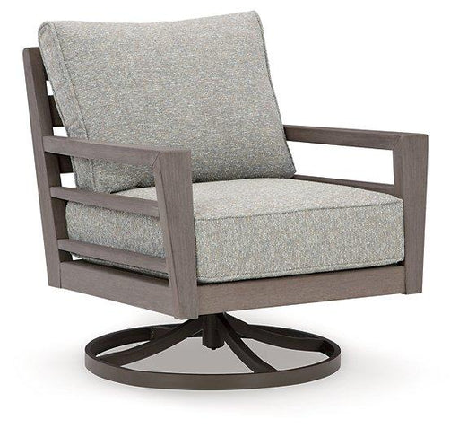 Hillside Barn Outdoor Swivel Lounge with Cushion - Holmwood's Furniture & Design Center (Somersworth, NH)