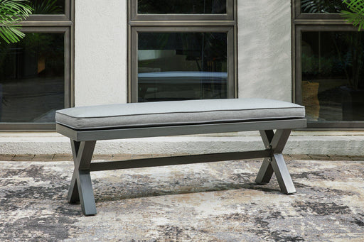Elite Park Outdoor Bench with Cushion - Holmwood's Furniture & Design Center (Somersworth, NH)