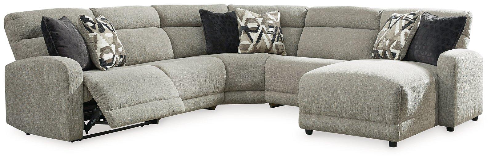 Colleyville Power Reclining Sectional with Chaise - Holmwood's Furniture & Design Center (Somersworth, NH)