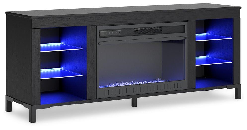 Cayberry 60" TV Stand with Electric Fireplace - Holmwood's Furniture & Design Center (Somersworth, NH)