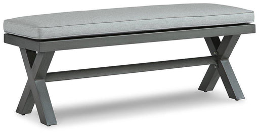 Elite Park Outdoor Bench with Cushion - Holmwood's Furniture & Design Center (Somersworth, NH)