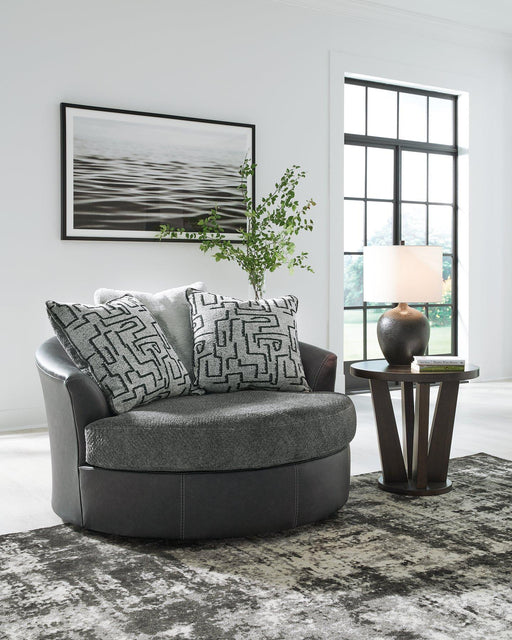 Brixley Pier Oversized Swivel Accent Chair - Holmwood's Furniture & Design Center (Somersworth, NH)