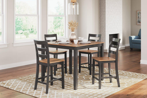 Gesthaven Counter Height Dining Table and 4 Barstools (Set of 5) - Holmwood's Furniture & Design Center (Somersworth, NH)