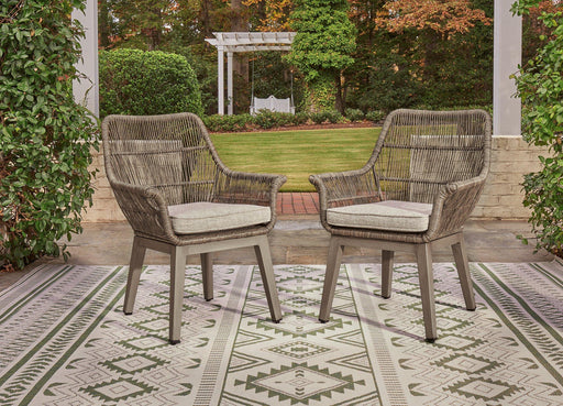 Beach Front Arm Chair with Cushion (Set of 2) - Holmwood's Furniture & Design Center (Somersworth, NH)