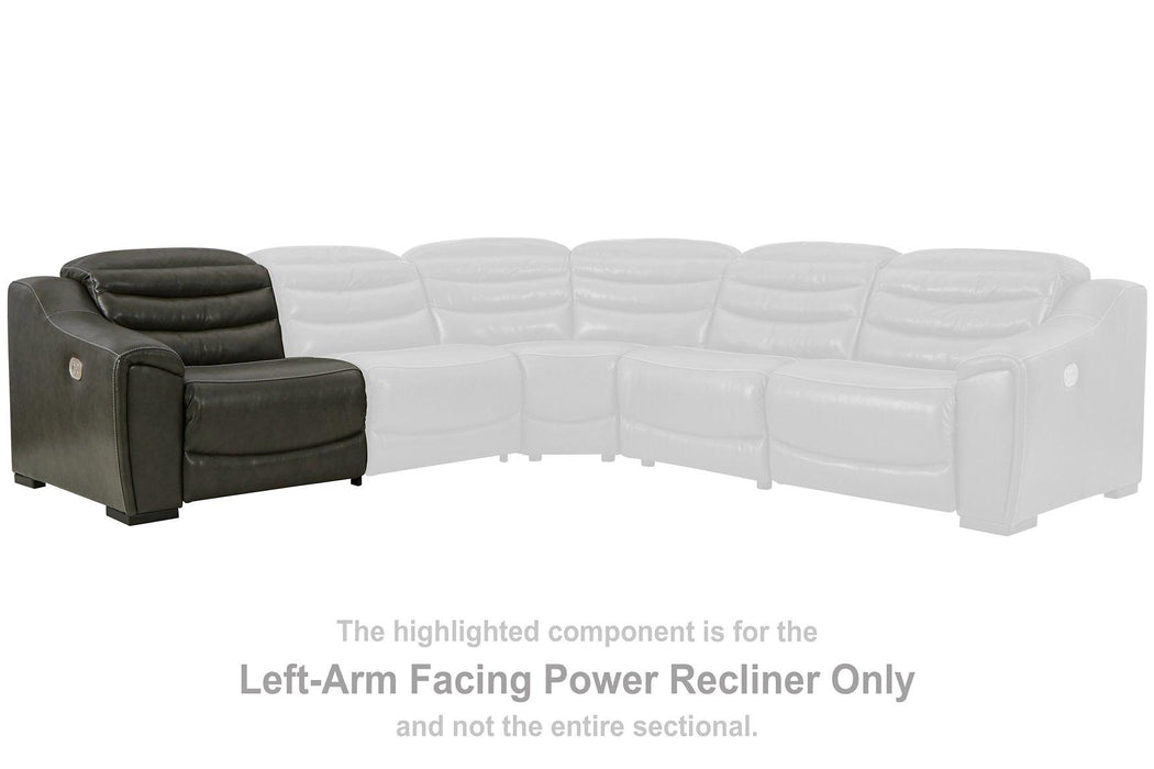 Center Line Power Reclining Sectional Loveseat - Holmwood's Furniture & Design Center (Somersworth, NH)