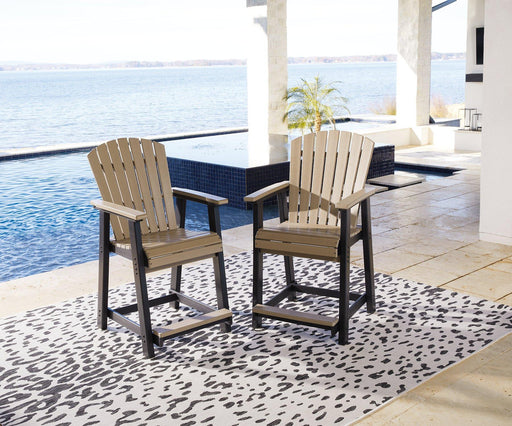 Fairen Trail Outdoor Counter Height Bar Stool (Set of 2) - Holmwood's Furniture & Design Center (Somersworth, NH)