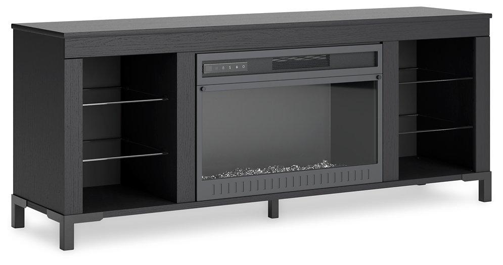 Cayberry 60" TV Stand with Electric Fireplace - Holmwood's Furniture & Design Center (Somersworth, NH)
