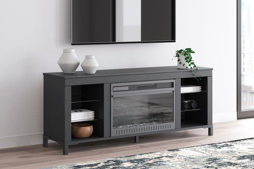 Cayberry 60" TV Stand with Electric Fireplace - Holmwood's Furniture & Design Center (Somersworth, NH)