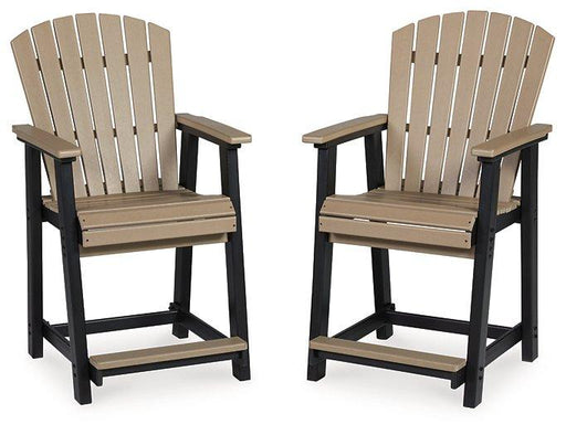 Fairen Trail Outdoor Counter Height Bar Stool (Set of 2) - Holmwood's Furniture & Design Center (Somersworth, NH)