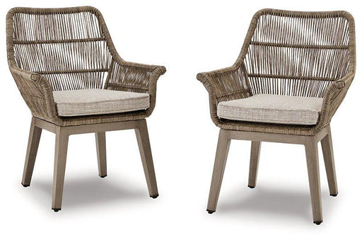 Beach Front Arm Chair with Cushion (Set of 2) - Holmwood's Furniture & Design Center (Somersworth, NH)