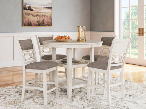 Erinberg Counter Height Dining Table and 4 Barstools (Set of 5) - Holmwood's Furniture & Design Center (Somersworth, NH)