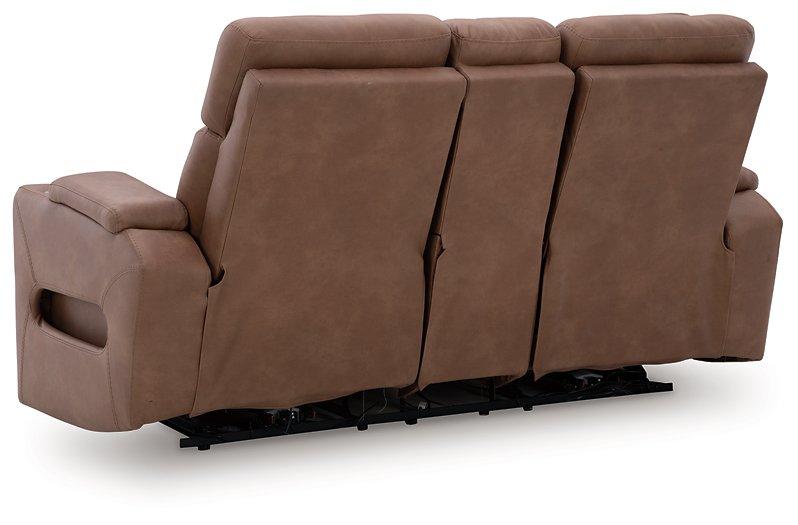 Clean-Slate Power Reclining Loveseat with Console - Holmwood's Furniture & Design Center (Somersworth, NH)