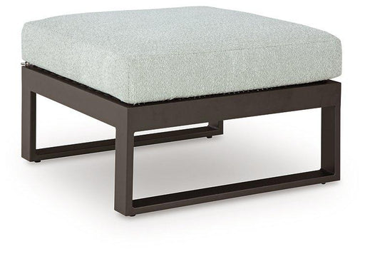 Beachloft Outdoor Ottoman with Cushion - Holmwood's Furniture & Design Center (Somersworth, NH)