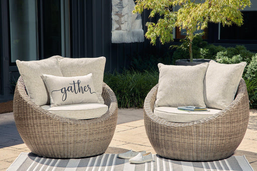 Danson Swivel Lounge with Cushion (Set of 2) - Holmwood's Furniture & Design Center (Somersworth, NH)