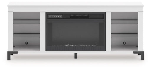 Brollevi 60" TV Stand with Electric Fireplace - Holmwood's Furniture & Design Center (Somersworth, NH)