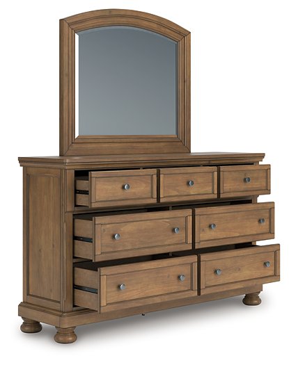 Feddinger Dresser and Mirror - Holmwood's Furniture & Design Center (Somersworth, NH)