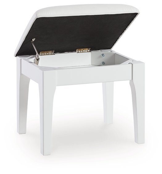 Chalanna Vanity Stool - Holmwood's Furniture & Design Center (Somersworth, NH)
