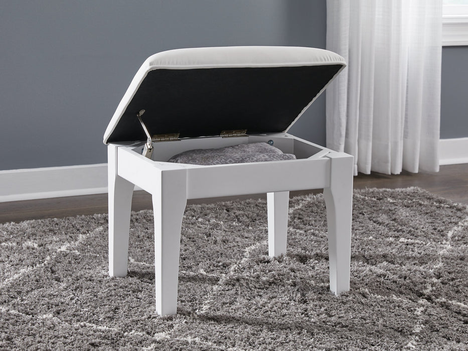 Chalanna Vanity Stool - Holmwood's Furniture & Design Center (Somersworth, NH)