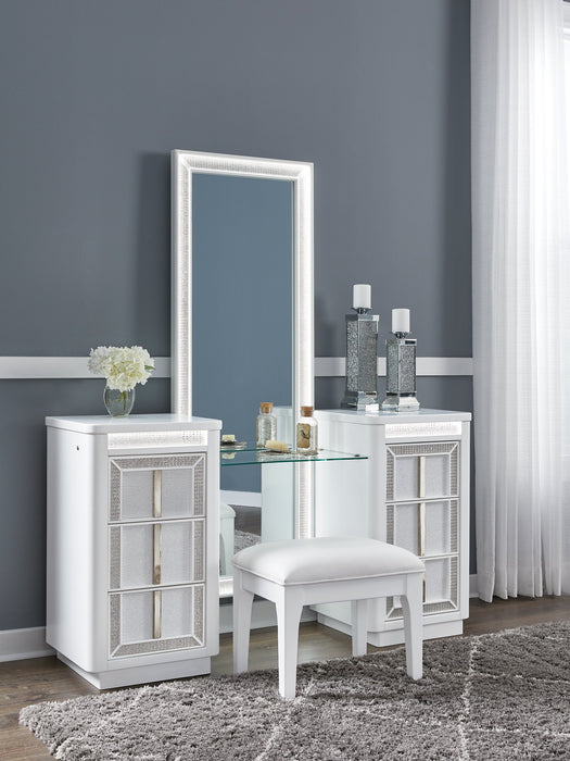 Chalanna Vanity with Mirror - Holmwood's Furniture & Design Center (Somersworth, NH)