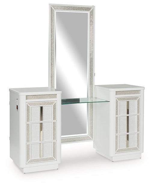 Chalanna Vanity with Mirror - Holmwood's Furniture & Design Center (Somersworth, NH)