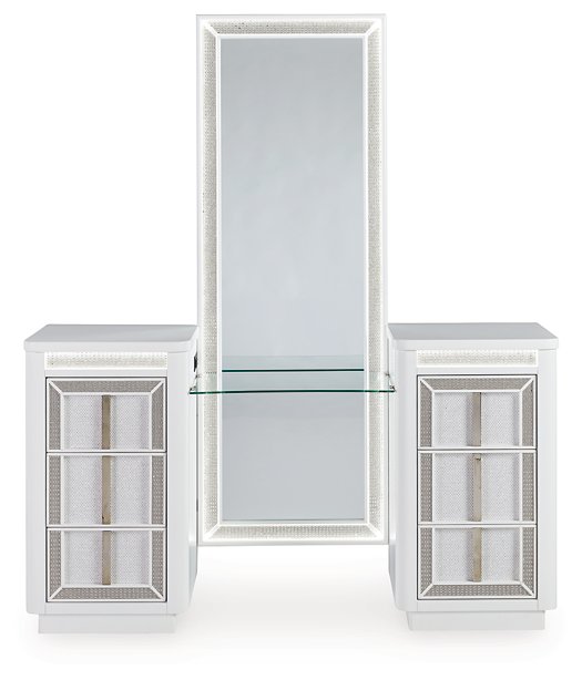 Chalanna Vanity with Mirror - Holmwood's Furniture & Design Center (Somersworth, NH)