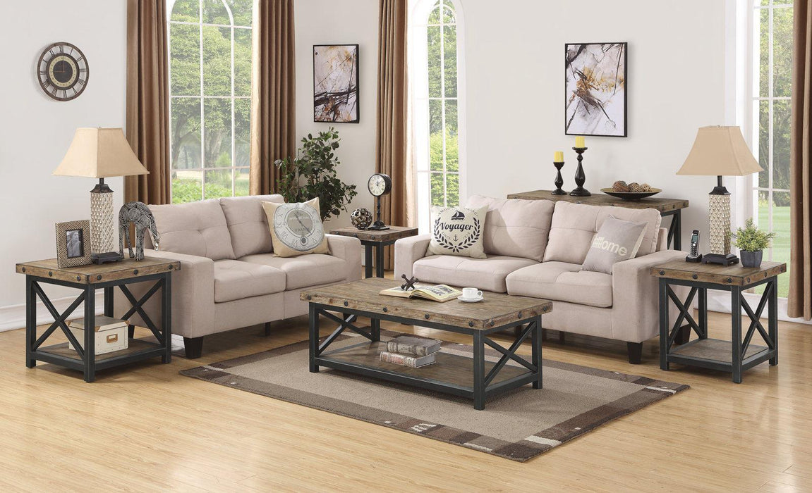 Flexsteel Carpenter Rectangular Coffee Table in Rustic Gray - Holmwood's Furniture & Design Center (Somersworth, NH)