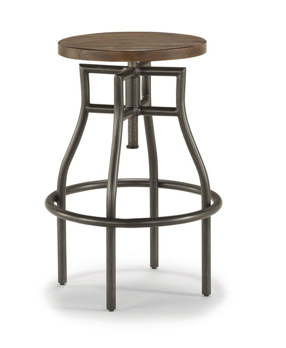 Flexsteel Carpenter Stool in Rustic Brown - Holmwood's Furniture & Design Center (Somersworth, NH)