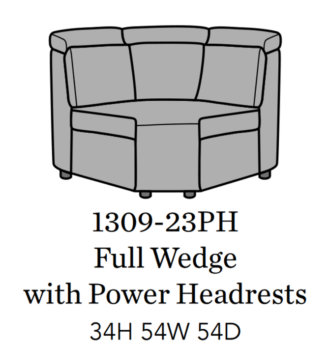 Flexsteel Latitudes Astra Leather Full Wedge w/Power Headrest - Holmwood's Furniture & Design Center (Somersworth, NH)