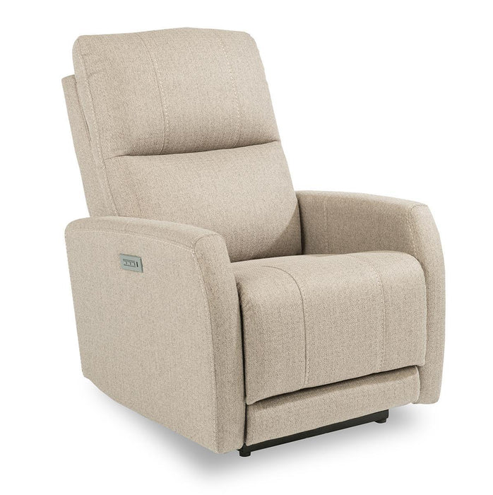 Flexsteel Sadie Power Recliner with Power Headrest and Lumbar - Holmwood's Furniture & Design Center (Somersworth, NH)
