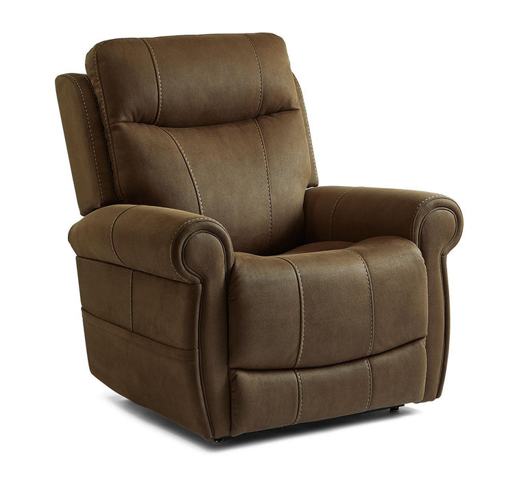 Flexsteel Stewart Power Lift Recliner with Power Headrest and Lumbar - Holmwood's Furniture & Design Center (Somersworth, NH)