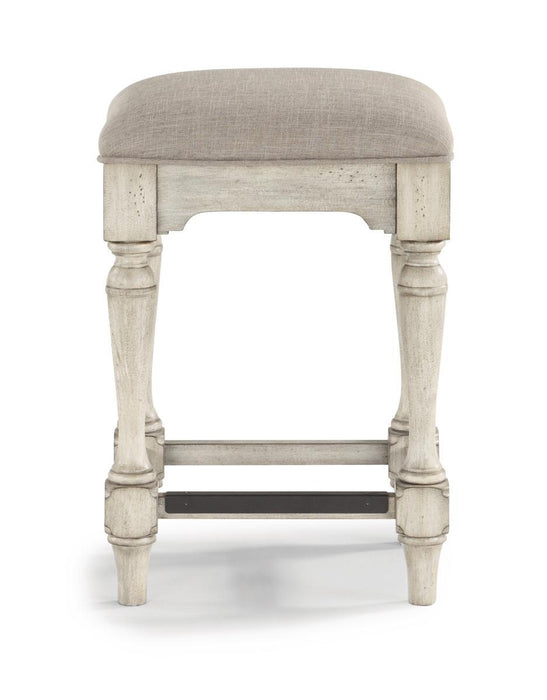 Flexsteel Wynwood Plymouth Bar Stool in Gray (Set of 2) - Holmwood's Furniture & Design Center (Somersworth, NH)