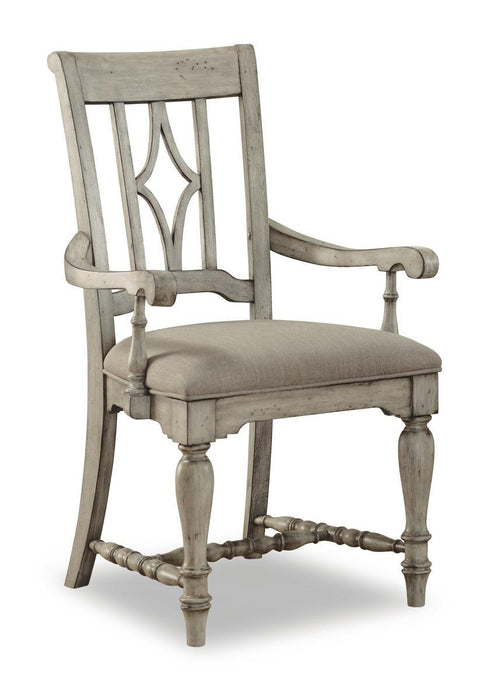 Flexsteel Wynwood Plymouth Upholstered Arm Chair (Set of 2) in Gray - Holmwood's Furniture & Design Center (Somersworth, NH)
