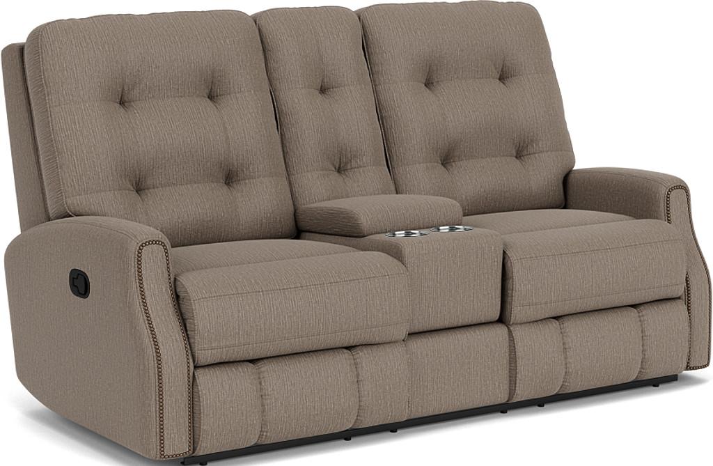 Devon 2881-601 Reclining Loveseat with Console - Holmwood's Furniture & Design Center (Somersworth, NH)