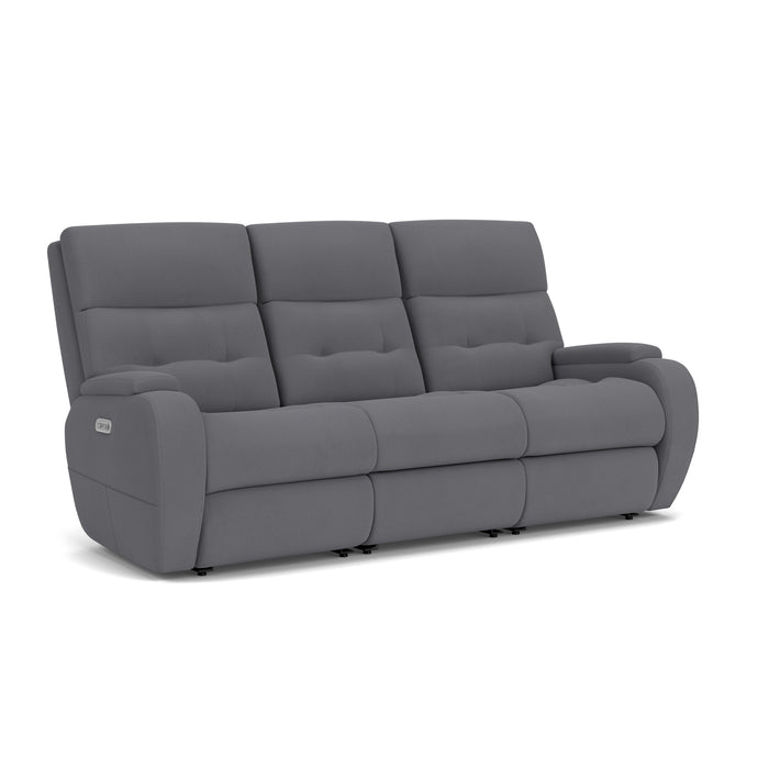 Strait B3906-62H Power Reclining Sofa with Power Headrests - Holmwood's Furniture & Design Center (Somersworth, NH)